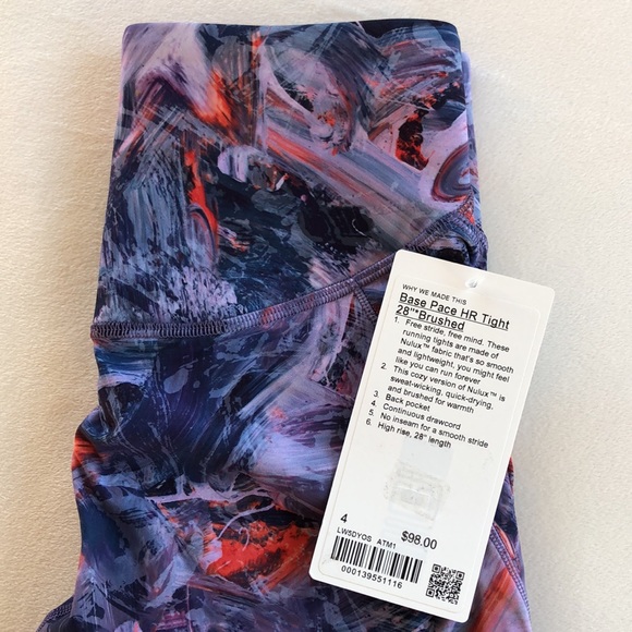 NWT Lululemon Base Pace Tight 28” *Brushed - Picture 8 of 10